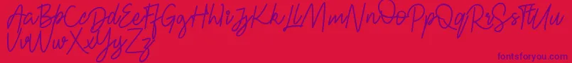 FRESH BERRIES Script FREE-fontti – violetit fontit punaisella taustalla