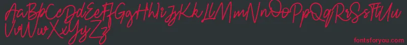 FRESH BERRIES Script FREE-Schriftart – Rote Schriften auf schwarzem Hintergrund