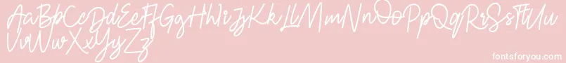 FRESH BERRIES Script FREE Font – White Fonts on Pink Background