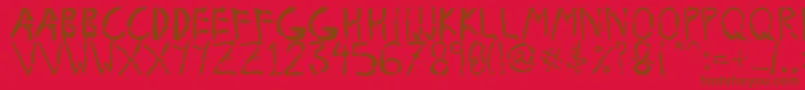 Police Fresh Blood – polices brunes sur fond rouge