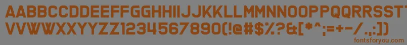 Fresh Eaters Font – Brown Fonts on Gray Background