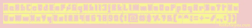 Fresh Mint Inverse Font – Yellow Fonts on Pink Background