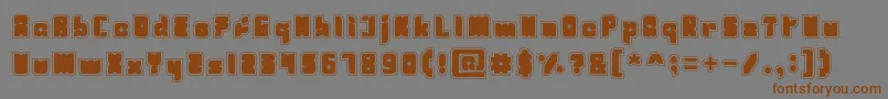 Fresh Mint Light Font – Brown Fonts on Gray Background