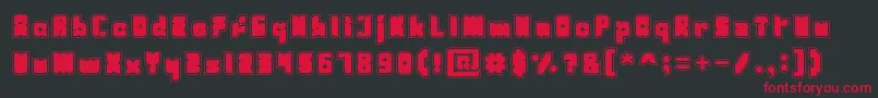 Fresh Mint Light Font – Red Fonts on Black Background