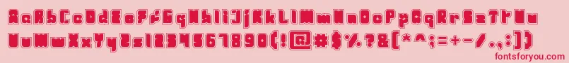 Fresh Mint Light Font – Red Fonts on Pink Background