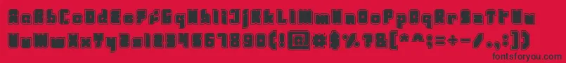 Fresh Mint Font – Black Fonts on Red Background