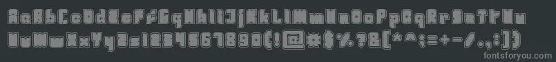 Fresh Mint Font – Gray Fonts on Black Background