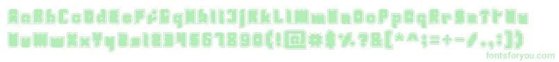 Шрифт Fresh Mint – зелёные шрифты на белом фоне