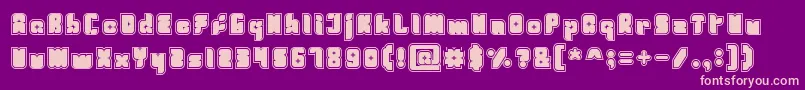 Fresh Mint Font – Pink Fonts on Purple Background