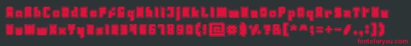 Fresh Mint Font – Red Fonts on Black Background