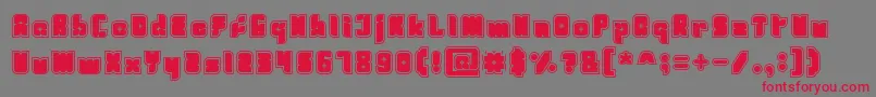 Fresh Mint Font – Red Fonts on Gray Background