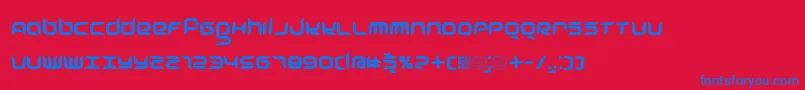 FRESHBOT Font – Blue Fonts on Red Background