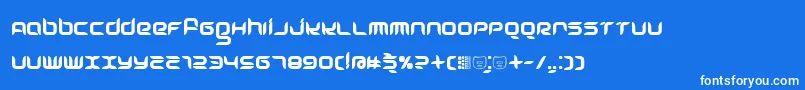 フォントFRESHBOT – 青い背景に白い文字