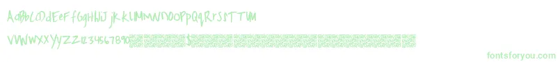 FreshHoliday Font – Green Fonts on White Background