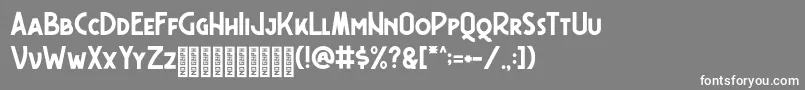 Freudian One Demo Font – White Fonts on Gray Background