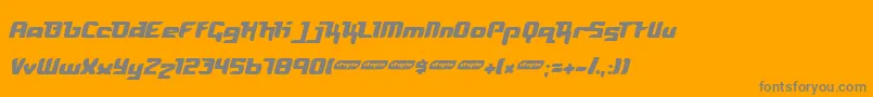 More about FREYA Font FREYA Font – Gray Fonts on Orange Background