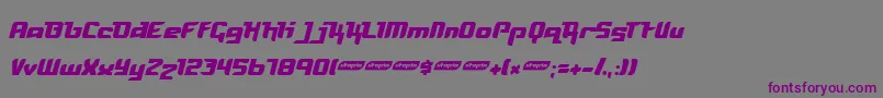 FREYA    Font – Purple Fonts on Gray Background
