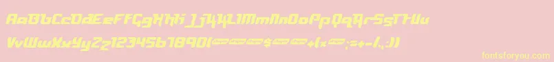 FREYA    Font – Yellow Fonts on Pink Background