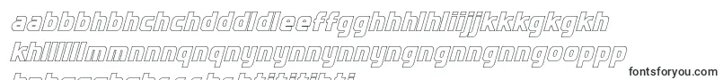 SternbachHollowItalic Font – Sotho Fonts