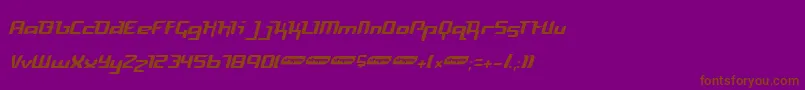 FREYL    Font – Brown Fonts on Purple Background