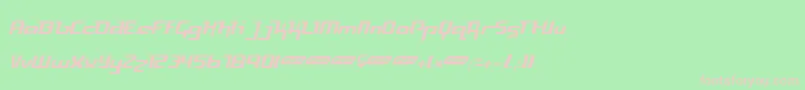 FREYL    Font – Pink Fonts on Green Background