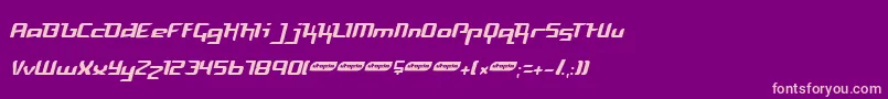 FREYL    Font – Pink Fonts on Purple Background