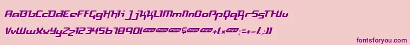 FREYL    Font – Purple Fonts on Pink Background