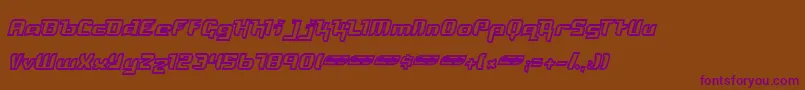 FREYO    Font – Purple Fonts on Brown Background