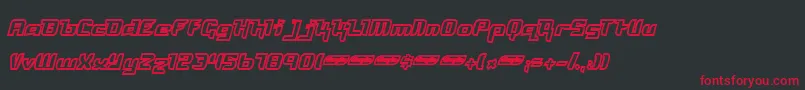 FREYO    Font – Red Fonts on Black Background