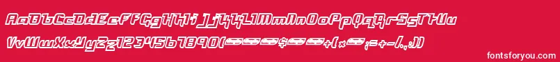 FREYO    Font – White Fonts on Red Background