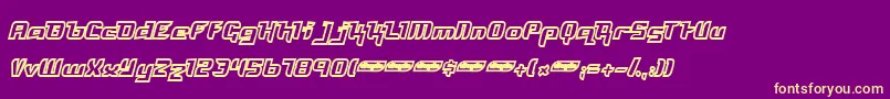 FREYO    Font – Yellow Fonts on Purple Background