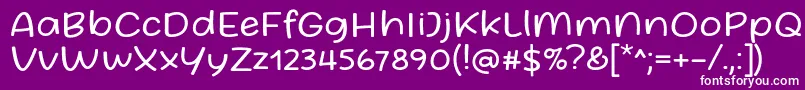 fuente Friday October Twelve Font by Situjuh 7NTypes Regular – Fuentes Blancas Sobre Fondo Morado