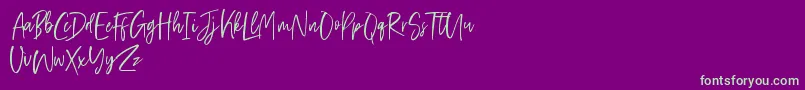 Police Friday Vibes – polices vertes sur fond violet