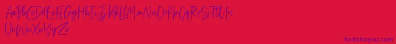 Friday Vibes Font – Purple Fonts on Red Background
