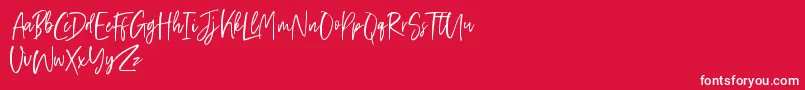 Friday Vibes Font – White Fonts on Red Background