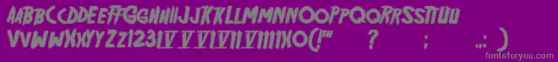 Friday13 Bonus NFI Font – Gray Fonts on Purple Background