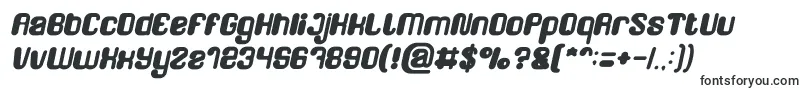 フォントFRIENDLY ROBOT Bold Italic – 浮き彫りのフォント
