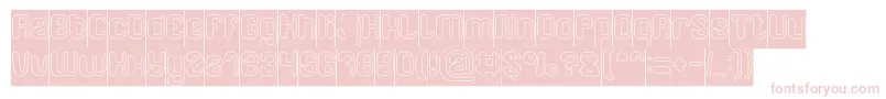 FRIENDLY ROBOT Hollow Inverse Font – Pink Fonts