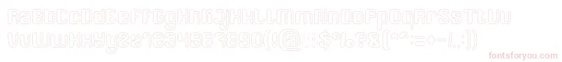 FRIENDLY ROBOT Hollow Font – Pink Fonts