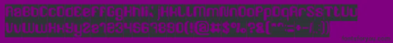 FRIENDLY ROBOT Inverse Font – Black Fonts on Purple Background