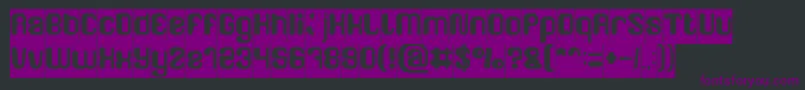 FRIENDLY ROBOT Inverse-Schriftart – Violette Schriften auf schwarzem Hintergrund