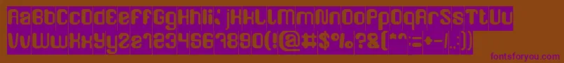 FRIENDLY ROBOT Inverse Font – Purple Fonts on Brown Background