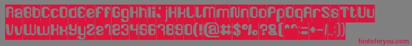 FRIENDLY ROBOT Inverse Font – Red Fonts on Gray Background