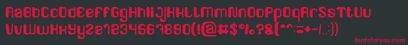 FRIENDLY ROBOT Light Font – Red Fonts on Black Background