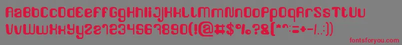 FRIENDLY ROBOT Light Font – Red Fonts on Gray Background