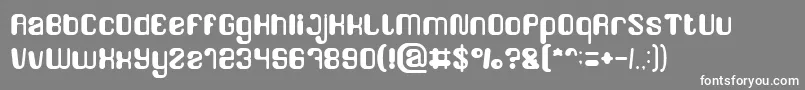 FRIENDLY ROBOT Light Font – White Fonts on Gray Background