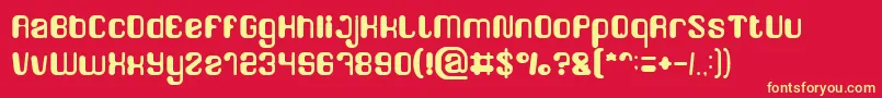 FRIENDLY ROBOT Light Font – Yellow Fonts on Red Background