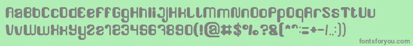 FRIENDLY ROBOT Font – Gray Fonts on Green Background