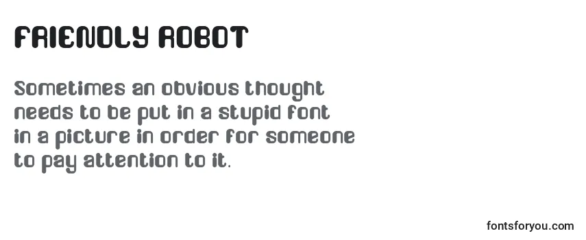 FRIENDLY ROBOT Font