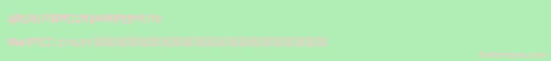 FrightfulCarts Font – Pink Fonts on Green Background